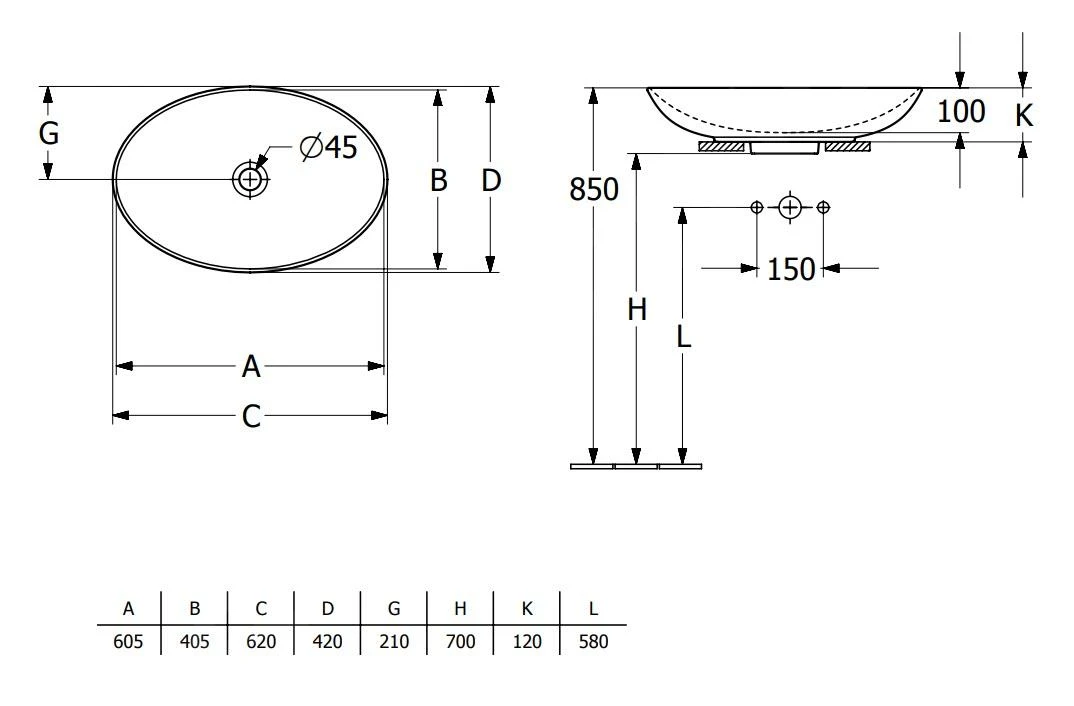 Villeroy & Boch Loop&Friends - Aufsatzwaschtisch, 620x420 Mm, Ohne Überlauf, Alpinweiß 4A480101 4 Villeroy & Boch Loop&Friends - Aufsatzwaschtisch, 620x420 Mm, Ohne Überlauf, Alpinweiß 4A480101 – Bild 2