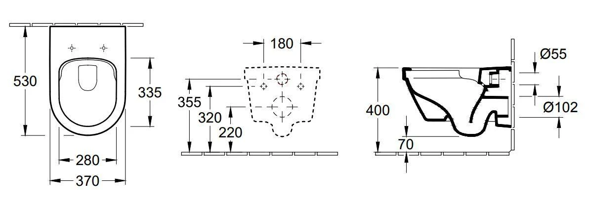 Villeroy & Boch Architectura - Wand WC, Mit Sitz SoftClosing, DirectFlush, Alpinweiß 4694HR01 4 Villeroy & Boch Architectura - Wand WC, Mit Sitz SoftClosing, DirectFlush, Alpinweiß 4694HR01 – Bild 2