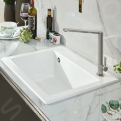 Villeroy & Boch Subway 60 - Keramikspüle, 60x51 Cm, CeramicPlus, Stone White 330901RW -Villeroy & Boch ca475a88f748eea2758d0b79 1