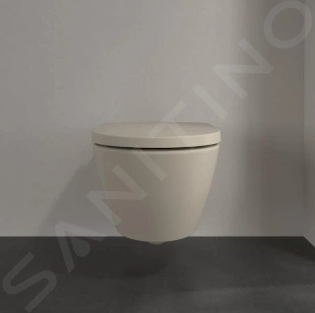Villeroy & Boch Subway 2.0 - Wand-WC, DirectFlush, CeramicPlus, Almond 5614R0AM 7 Villeroy & Boch Subway 2.0 - Wand-WC, DirectFlush, CeramicPlus, Almond 5614R0AM – Bild 5