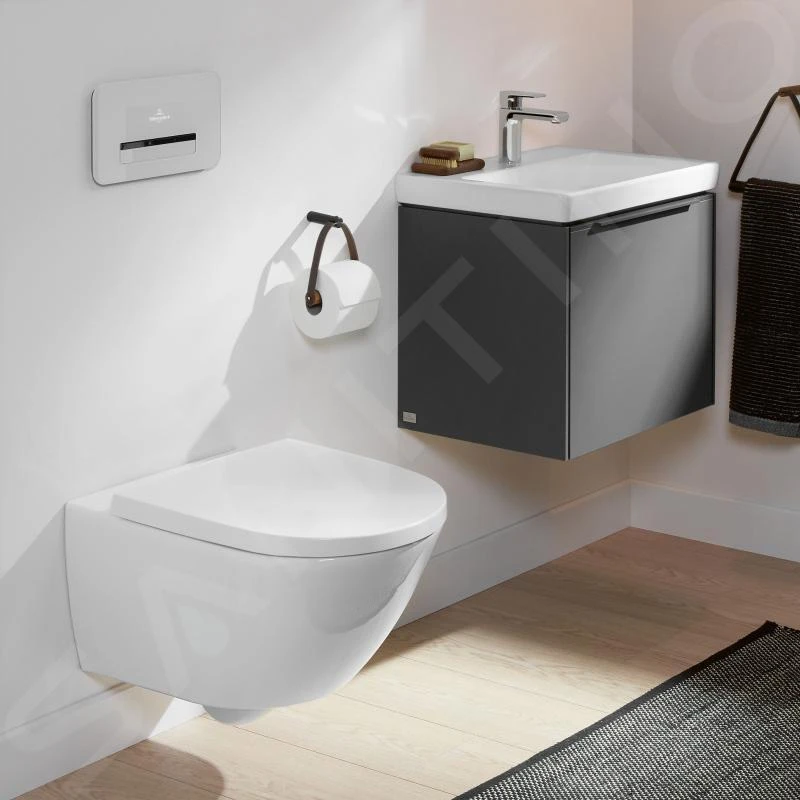 Villeroy & Boch Subway 3.0 - Wand-WC, TwistFlush, DirectFlush, CeramicPlus, Stone White 4670T0RW 6 Villeroy & Boch Subway 3.0 - Wand-WC, TwistFlush, DirectFlush, CeramicPlus, Stone White 4670T0RW – Bild 4