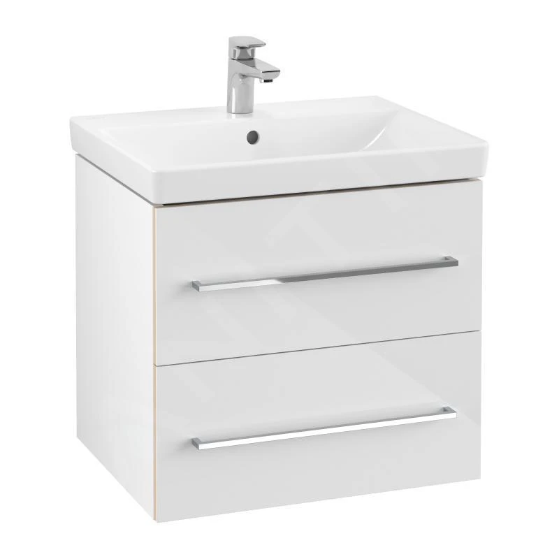 Villeroy & Boch Avento - Waschtischunterschrank, 580x514x452 Mm , 1 Auszug, Crystal White A88900B4 3 Villeroy & Boch Avento - Waschtischunterschrank, 580x514x452 Mm , 1 Auszug, Crystal White A88900B4