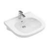 Villeroy & Boch ViCare - Waschbecken Vita 610x550mm, Mit Überlauf, Mit Hahnloch, AntiBac, CeramicPlus, Alpinweiß 411960T2 -Villeroy & Boch dc93765063520f81152ef877