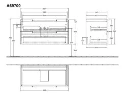 Villeroy & Boch Subway 2.0 - Waschtischunterschrank,987x420x449 Mm , Glossy White A69700DH 6 Villeroy & Boch Subway 2.0 - Waschtischunterschrank,987x420x449 Mm , Glossy White A69700DH -Villeroy & Boch deb819bf0f8a2b18f6a35b6e 2