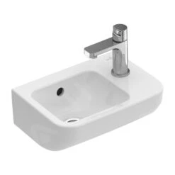 Villeroy & Boch Architectura - Handwaschbecken 360x220 Mm, Mit Überlauf, Mit Hahnloch Rechts, Alpinweß 43733601