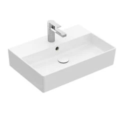 Villeroy & Boch Memento 2.0 - Waschbecken, 600x420 Mm, Mit Überlauf, Mit Hahnloch, Alpinweiß 4A226001