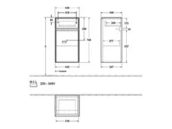Villeroy & Boch Collaro - Seitenschrank, 404x748x349 Mm, 1 Tür, Türanschlag Links, Schwarz Matt C03200PD -Villeroy & Boch e405cad5bf2cce07280f84b0 2