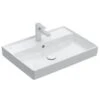 Villeroy & Boch Collaro - Waschbecken 650x470 Mm, Mit Überlauf, Mit Hahnloch, CeramicPlus, Alpinweiß 4A3365R1