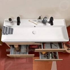 Villeroy & Boch Collaro - Möbelwaschtisch, 1200x470 Mm, Mit Überlauf, 2 Hahnlöchern, CeramicPlus, Alpinweiß 4A33C4R1 -Villeroy & Boch e6bbc5f742118d3d31a15549 2