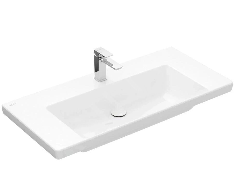 Villeroy & Boch Subway 3.0 - Waschbecken 1000x470 Mm, Ohne Überlauf, Mit Hahnloch, Alpinweiß 4A70A201 3 Villeroy & Boch Subway 3.0 - Waschbecken 1000x470 Mm, Ohne Überlauf, Mit Hahnloch, Alpinweiß 4A70A201