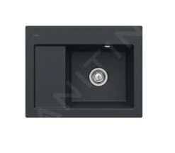 Villeroy & Boch Subway 45 - Keramikspüle, 65x51 Cm, CeramicPlus, Ebony 331301S5