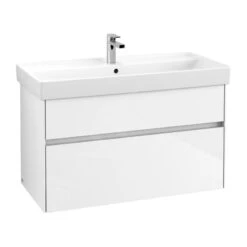 Villeroy & Boch Collaro - Waschtisch Mit Unterschrank, 954x546x444 Mm, 2 Auszüge, Glossy White C01100DH
