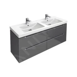 Villeroy & Boch Subway 2.0 - Doppelwaschtisch 1300x470 Mm, Mit Überlauf, Hahnlöchern, Weiß 7175D001 -Villeroy & Boch faf83160596f8d3ad45e0dc6