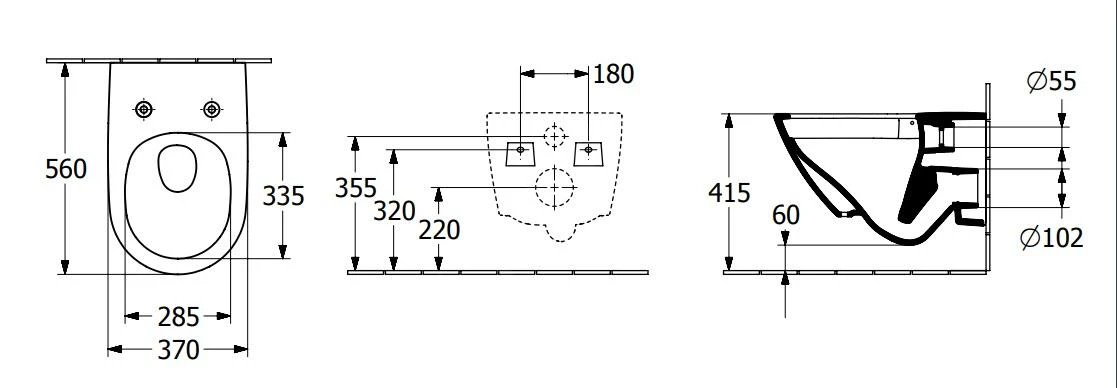 Villeroy & Boch Subway 3.0 - Wand-WC, TwistFlush, DirectFlush, CeramicPlus, Stone White 4670T0RW 4 Villeroy & Boch Subway 3.0 - Wand-WC, TwistFlush, DirectFlush, CeramicPlus, Stone White 4670T0RW – Bild 2